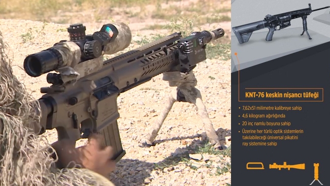 Türkiye'nin yeni milli keskin nişancı tüfeği göreve hazır